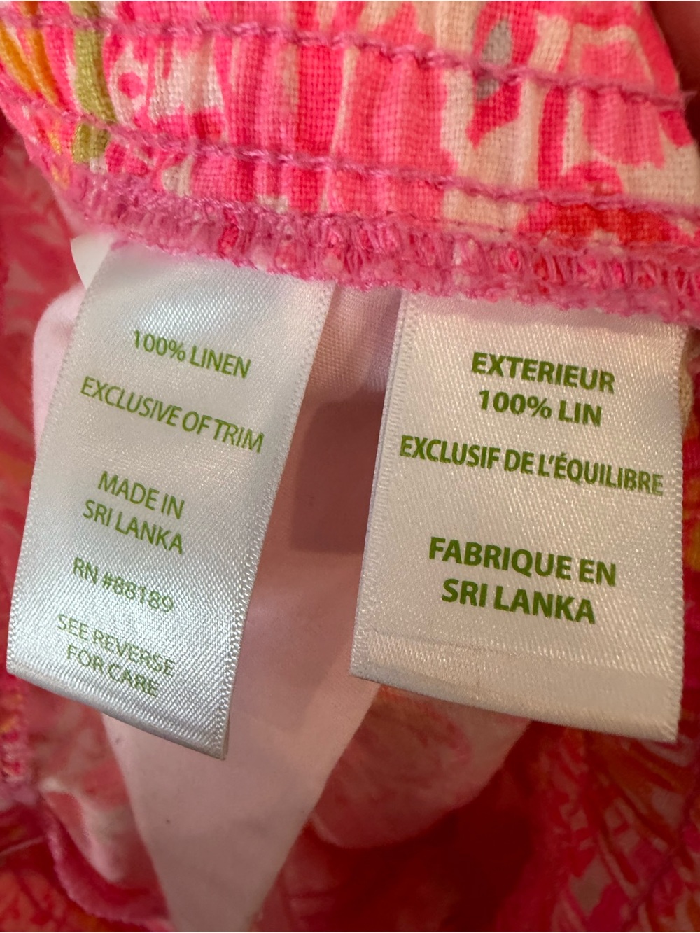 Lilly Pulitzer Linen Beach Shorts Size Extra Small - Picture 5 of 5